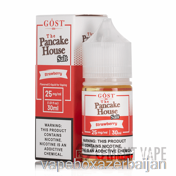 E-Juice Vape Strawberry SALTS - The Pancake House - GOST Vapor - 30mL 50mg